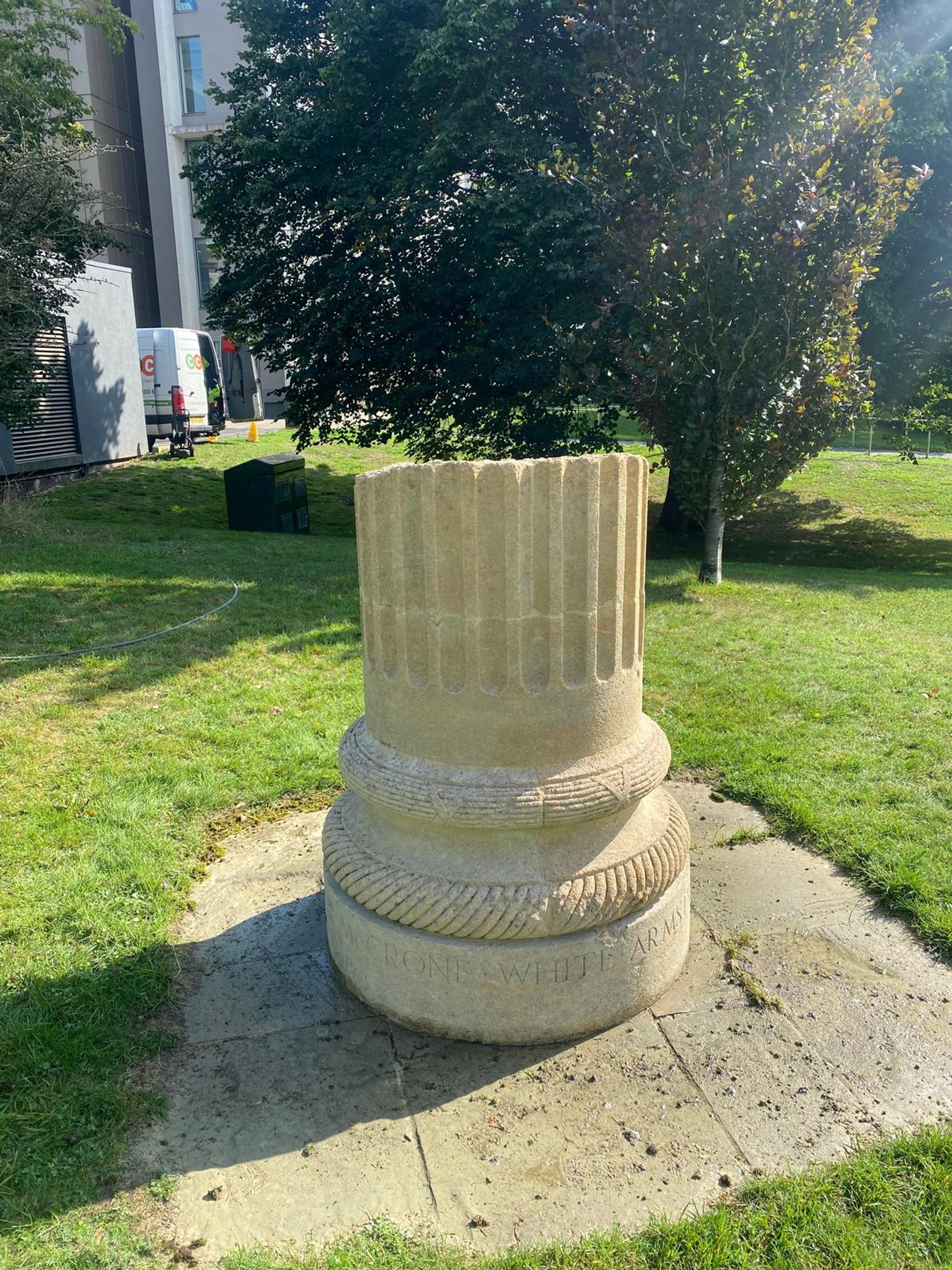 Stone cleaning example 4